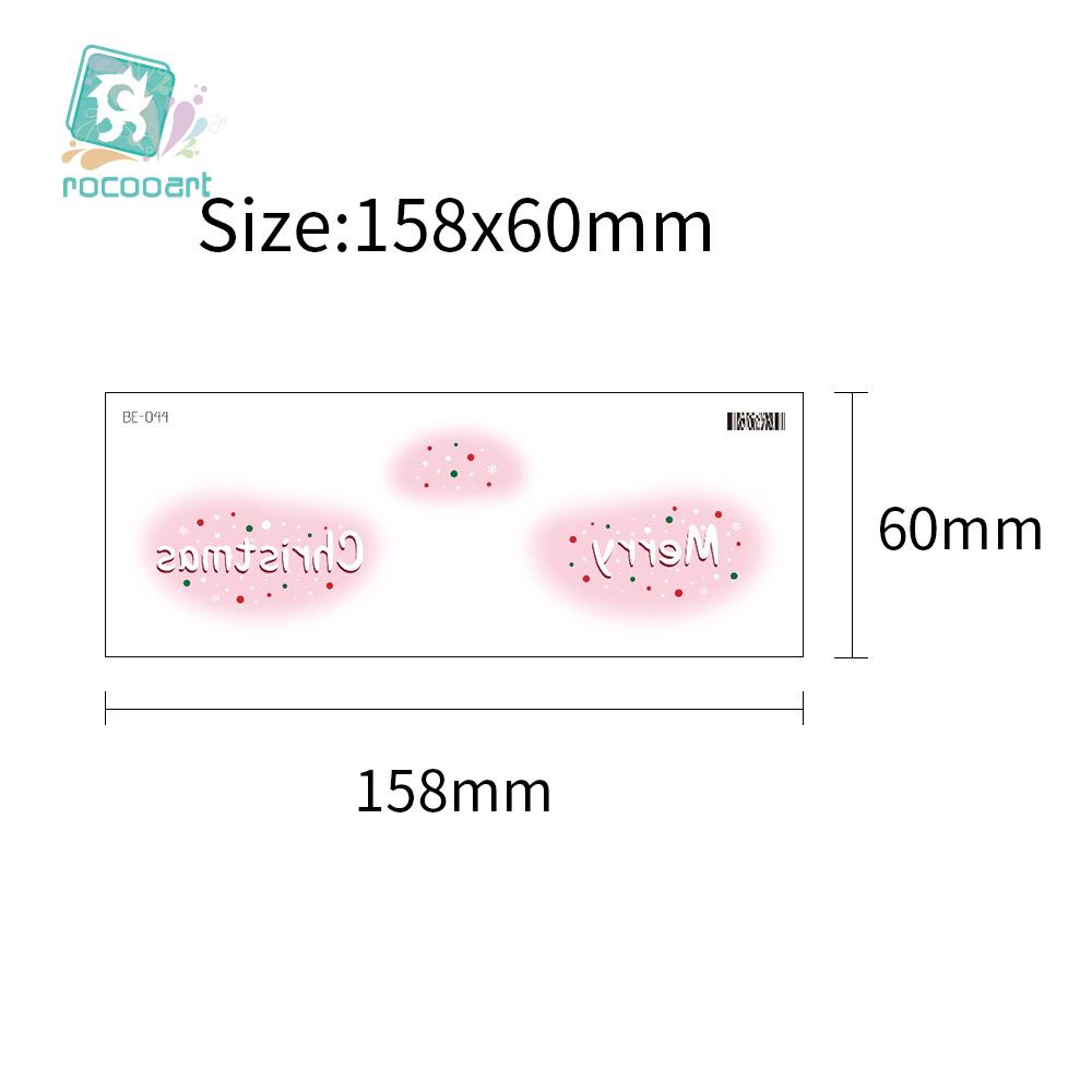 Popular Christmas Makeup Stickers: Waterproof, Long-Lasting, Temperature Sensitive Tattoo Stickers for Parties and Concerts.