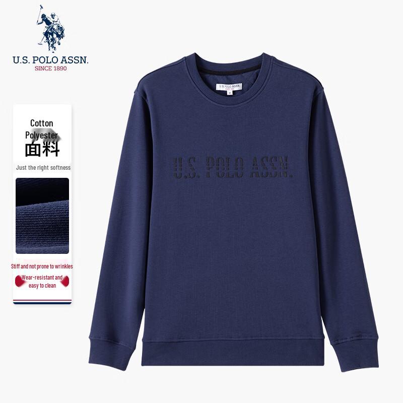 U.S. POLO ASSN. Men's Logo Crewneck Cotton Blend Sweatshirt