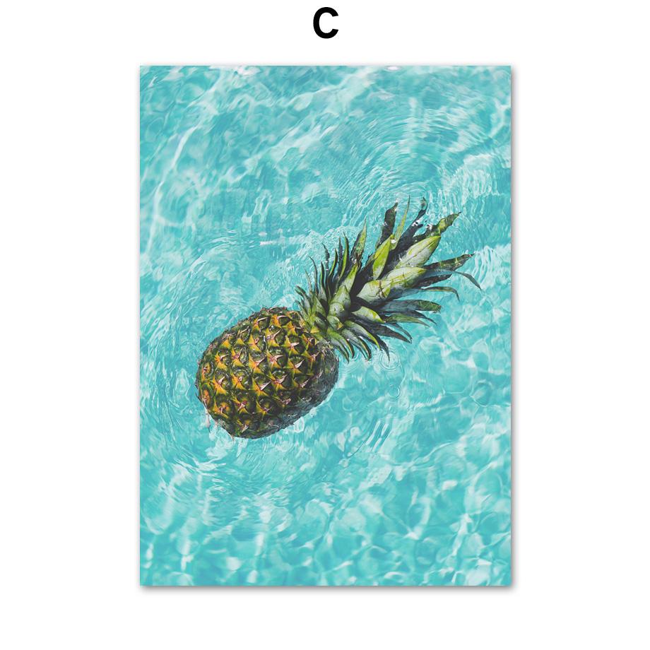 Beach Surf Sea Car Coconut Tree Landscape Nordic Posters And Prints Wall Art Canvas Painting Wall Pictures For Living Room Decor
