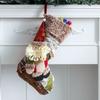 Decoration Plush Christmas Stockings Candy Gift Bag Christmas Ornaments Xmas Tree Hanging Decor