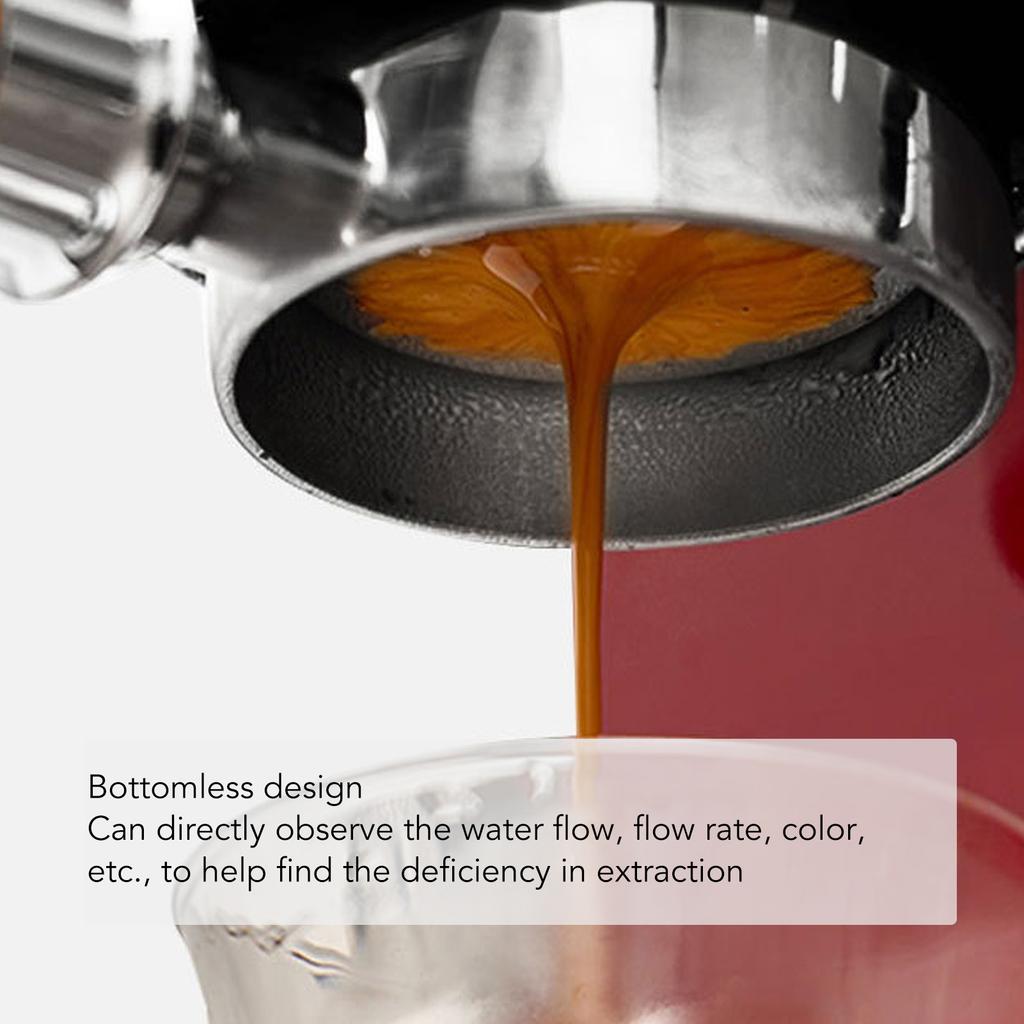 58mm Espresso Bottomless Portafilter Filter Basket Barista Tool Dual Ears Bottomless Portafilter for GAGGIA Coffee Machine