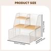 Organizer Station with Compartment Display Stand Storage Holder Rack for Pantry Dorm Cabinet