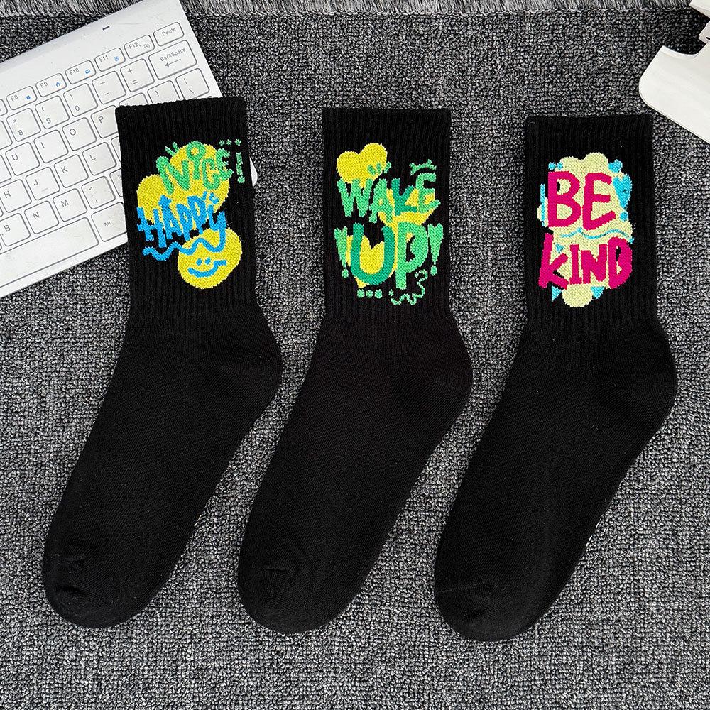 Damen Plus Size Baumwoll-Sportsocken - Weiße Basketball-Mittelsocken für Herbst/Winter, Kostenloser Versand
