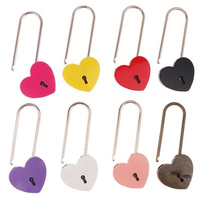 Wedding Valentine's Day Gifts Couple Wishing Lock 1 Set Metal Heart Shaped Padlock Antique Style Love Lock Set With Key