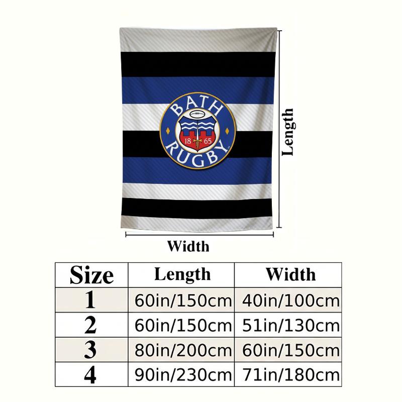 Bath Rugby Wall Tapestry Aesthetic Wall Hanging Printed Fabric Blanket Decorative Tapestries For Bedroom Living Room Home Decor