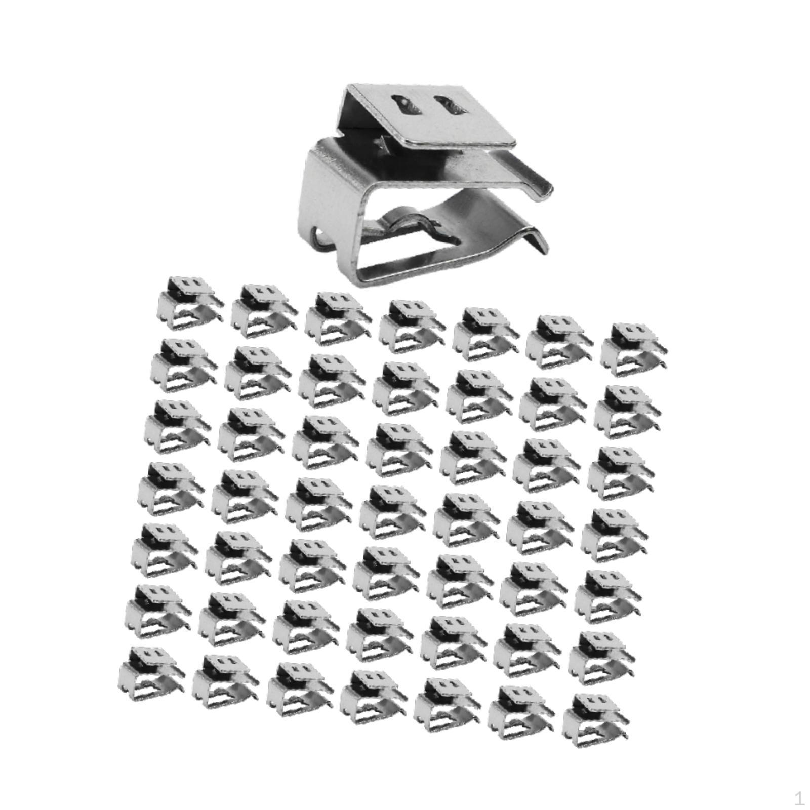 

Дротові кліпси Кабель-менеджмент для кріплення на раму причепа Затискач Легка установка 50 Pieces