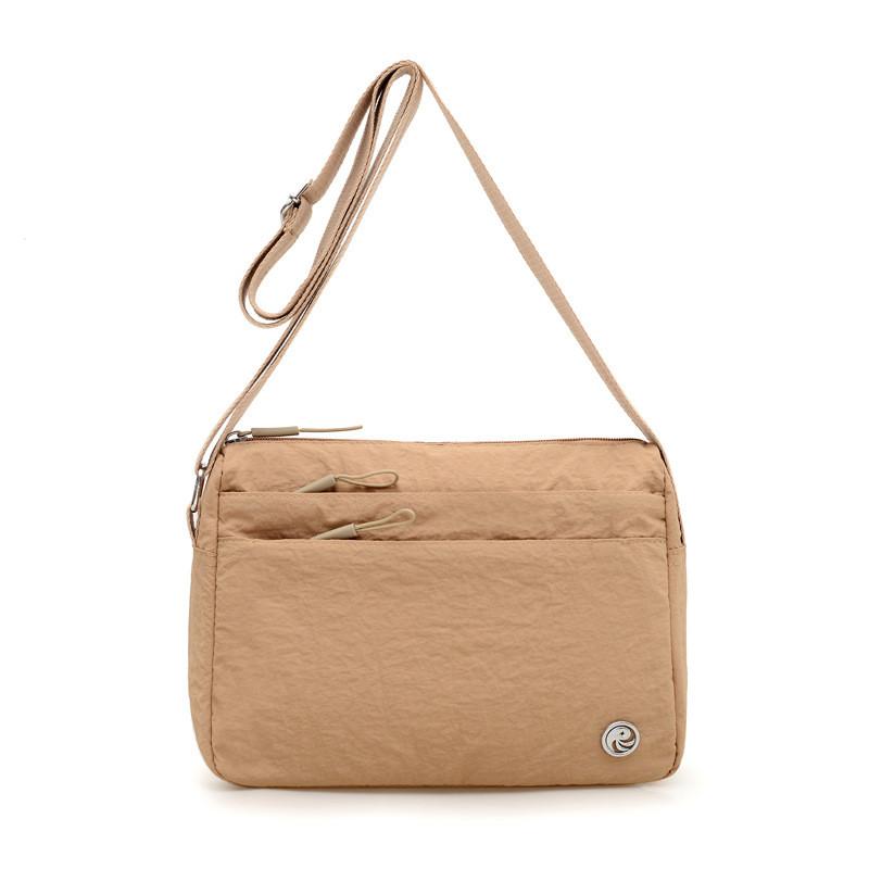 Borsa a tracolla da donna in nylon con più scomparti per l'uso quotidiano