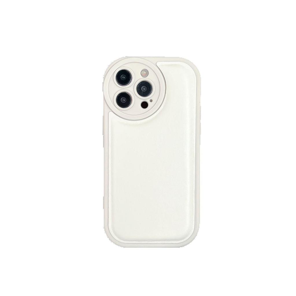 Apple 17 Pro Max Air Cushion Lederstruktur Hülle, Vollschutz vor Stürzen für iPhone 16 Pro, 15, 14 - Premium-Gefühl