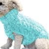 New Pet Small Pet Dog Clothes Sweater Fashion Autumn Winter Solid Fried Dough Twists Knitting Warm Comfort Clothing Wholesale