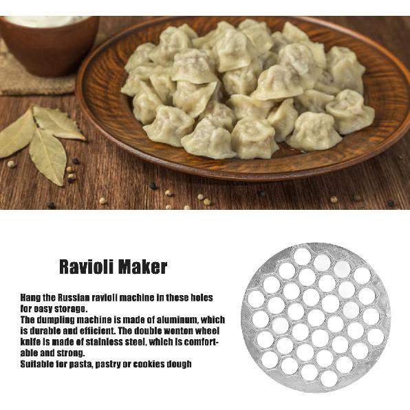 Raviolikutter, Dumplingmaker Multifunksjonell Aluminium Lett å Oppbevare for Wonton for Bakverk for Deig