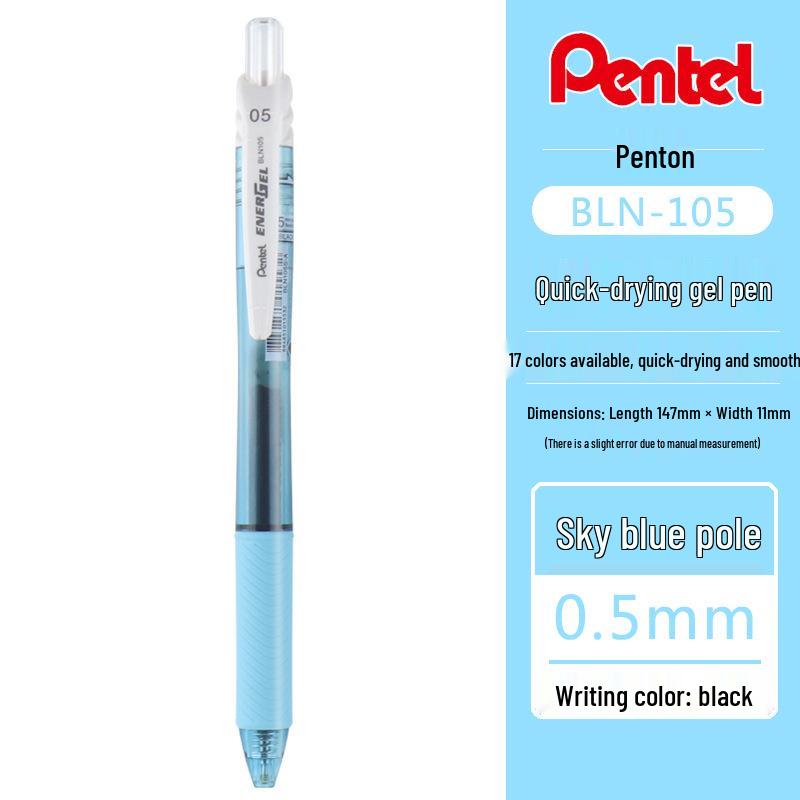 

Pentel Fast-Drying Black Click Pen, Needle-Tip, Student Use, Colored Signature Ink 0.5mm