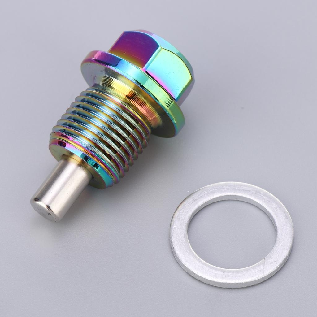 Aluminum Alloy Magnetic Oil Drain Plug Screw Nut for Engine Oil Pan Car Maintenance Solution