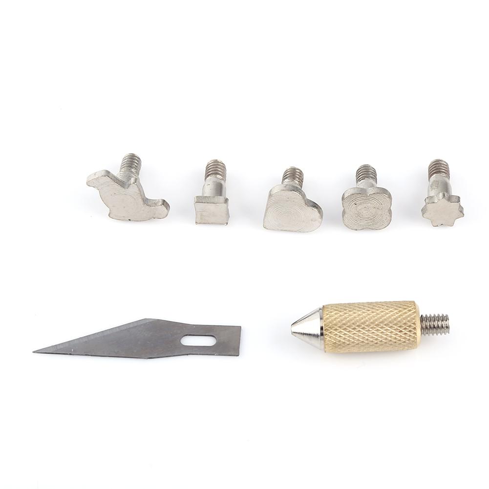 1 Set Pyrography Wood Working and Soldering Tips Alphabet Numbers Symbols Stencils