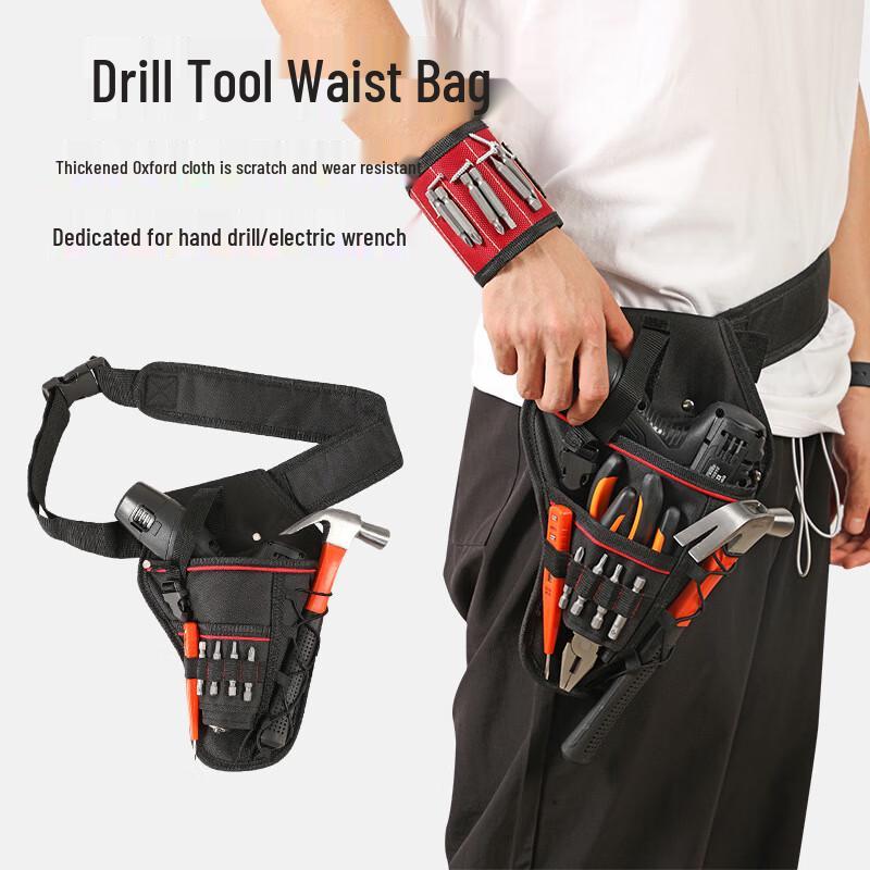 Portable Electrician's Tool Waist Bag