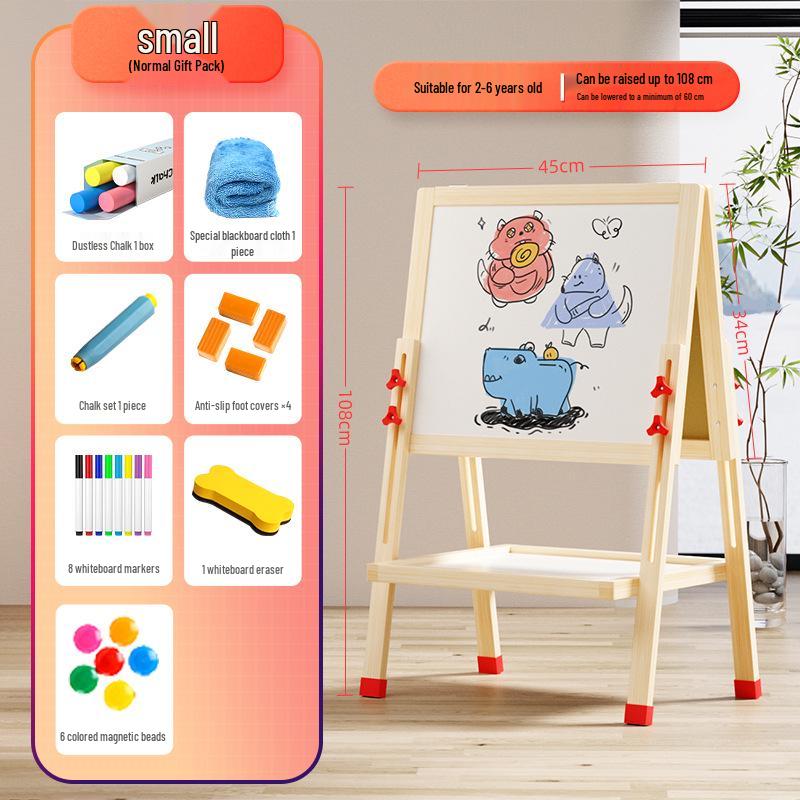 Double-Sided Magnetic Children s Drawing & Teaching Whiteboard with Stand
