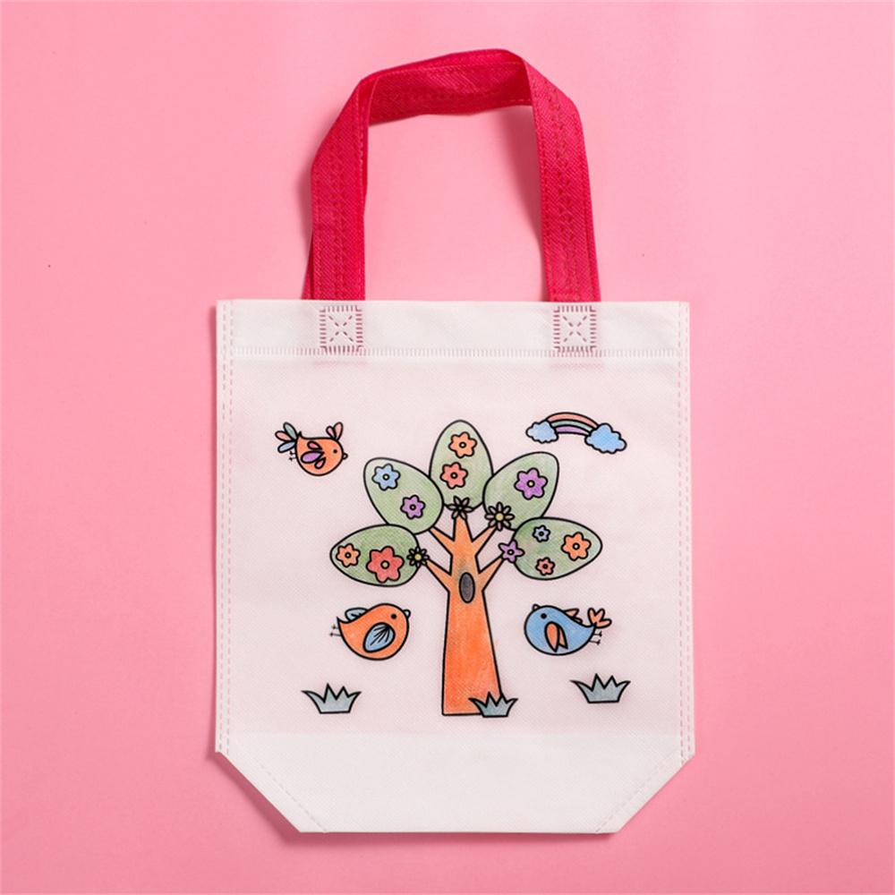 Τσάντα Γκράφιτι DIY με Μαρκαδόρο Ζωγραφικής Αποκριάτικη Τέχνη Ζώων Τσάντες Δώρων για Παιδιά Οικολογική Επαναχρησιμοποιήσιμη Μίνι Μη Υφασμένη Τσάντα Αγορών