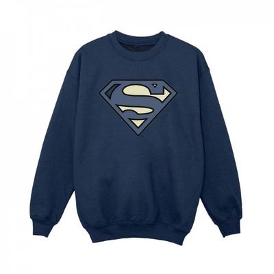 Boys Superman Indigo Blue Logo Sweatshirt