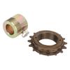 16T Freewheel with 20mm Adapter Replacement Lightweight Easy Installation Flywheel Adapter Kit for
