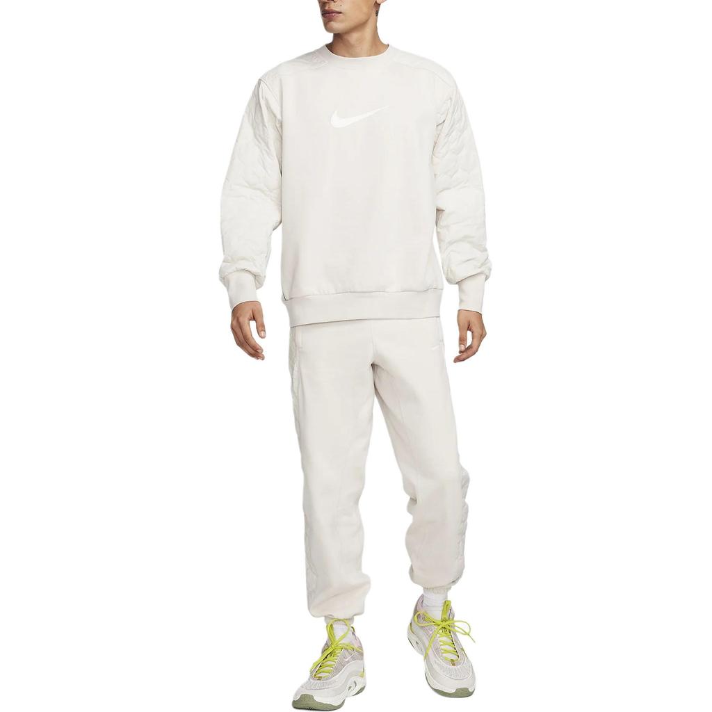 Nike Logo Crew Neck Sweatshirt Men Sweatshirt Light-Brown FN2668-104