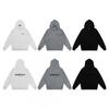 Unisex Winter Printed Hooded Fleece-Lined Sweatshirt Loose Fit Streetwear Casual Long Sleeve Top