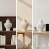 Hollow-Carved Decorative Jar Traditional Openwork Ceramic Elegant for Office