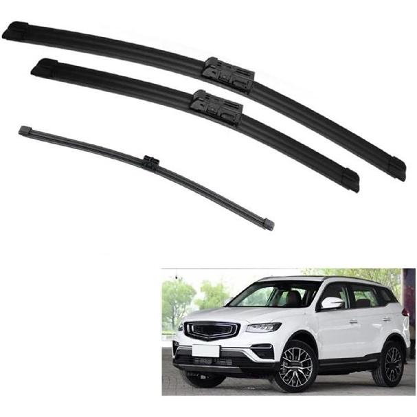 EDKAY Car Front Rear Windscreen Wiper Blades for Geely Azkarra 2021 2022 Atlas Pro NL-3 Accessories Wiper Blade Brushes Cutter Windshield Wiper Blade