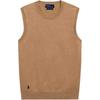 Polo SS25 Solid Color Sleeveless Knit Vest Women Tops Camel WMPOSWENC021154-260