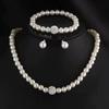 Childrens Artificial Pearl Necklace Set With Satin Gloves And Butterfly Bow Design For Stylish Casual Wear