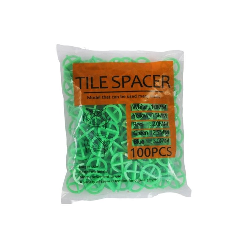 Pack of 100 User Friendly Tile Installation Spacers for Quick Easy Setup On Wall and Floor Tiles with Size Options 1.0mm To 3.0mm
