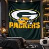 Wall Hanging Tapestry Green Bay Packers Print Cloth for Living Room Bedroom Home Decor