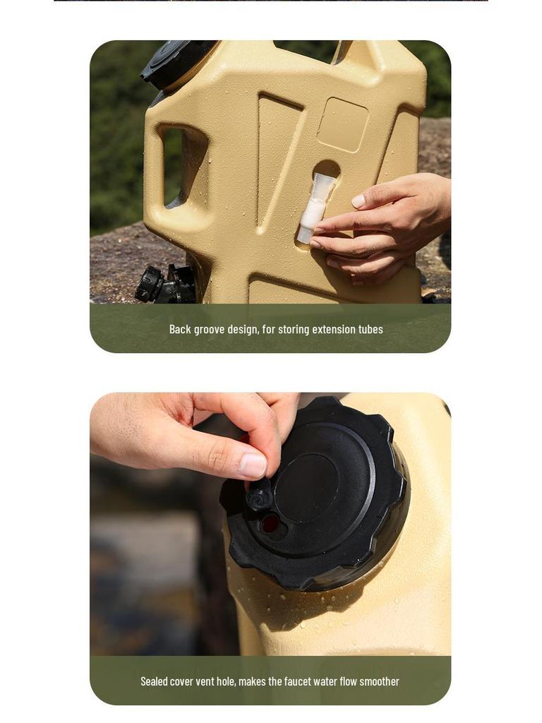 Food Grade PE Water Bucket with Faucet for Outdoor, Camping, and Household Use