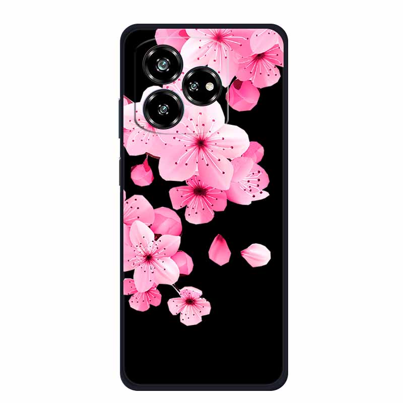 Funda For ZTE Axon 60 Lite Case Cute Cartoon Cat Black Silicone Soft Phone Case For ZTE Blade V60 Axon 60 Back Cover Case 60lite