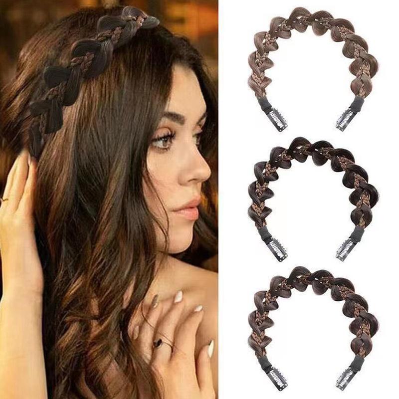 Creative Headband Wig Twisted Headwear Hairband Braided Hair Accessories Trendy Creative Headband Wig Twisted Headwear Hairband Braided Hair Accessories Trendy