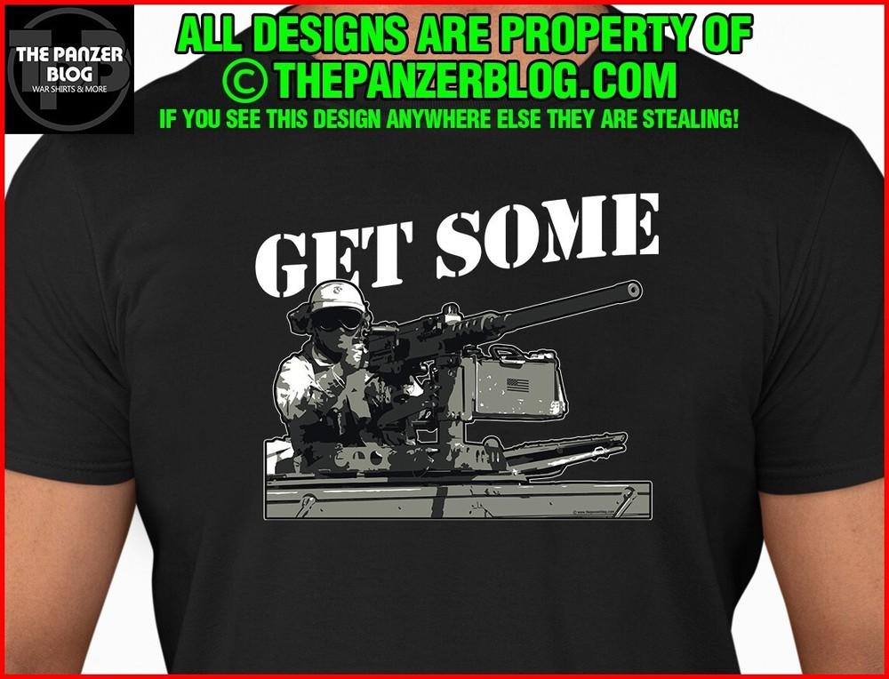 Get Some 50 cal T-Shirt US Army War Gift Unisex T-Shirt S