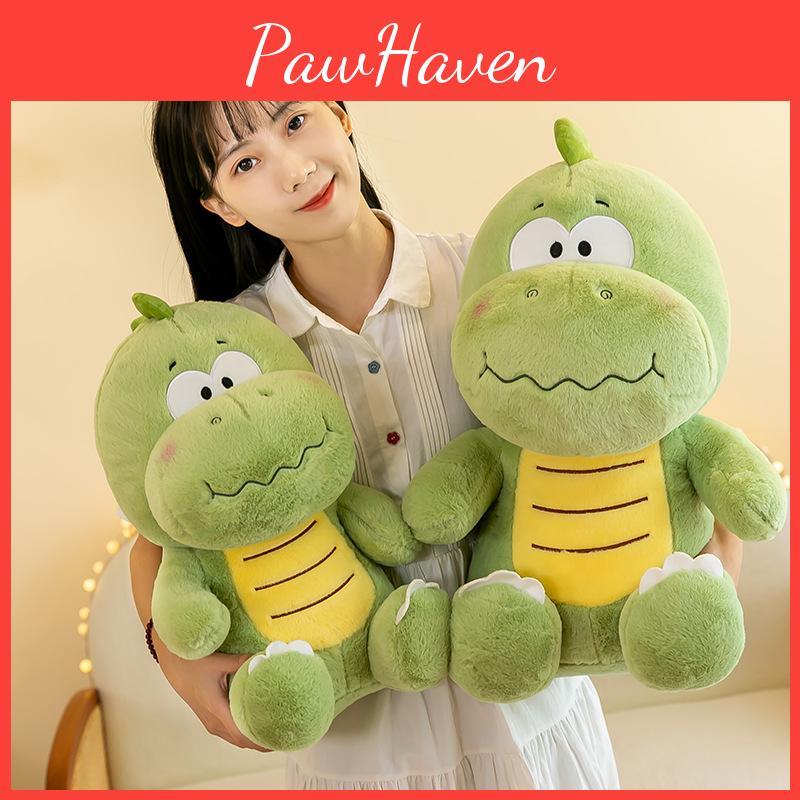 Cartoon Green Dinosaur Plush Doll Childrens Birthday Gift Toy Decoration Room