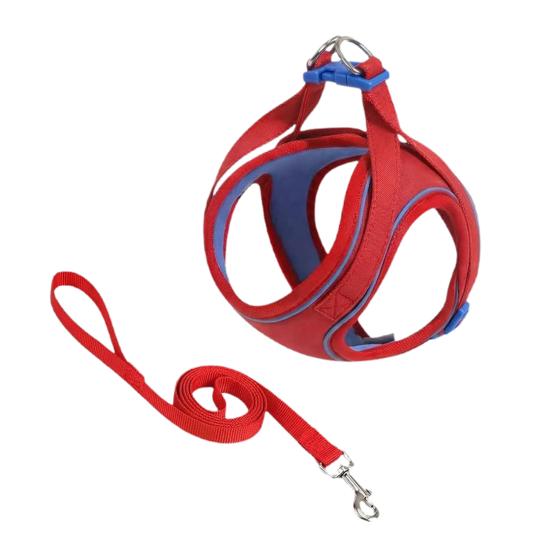 Cat Harness And Leash Escape-Proof Cat Harness with Reflective Strips Adjustable Step-in Harness for Small Medium Cats