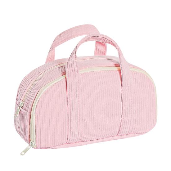 Pencil Case Large Capacity Layered Storage Bag Stain Resistant Multifunctional Cosmetic Bag School Stationery Organizer розовый