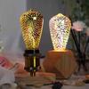 ST64 3D Fireworks LED Edison Bulb: Stereoscopic, Colorful Decoration Lamp