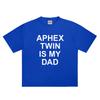 Punk Aphex Twin Print TShirt Oversized Mens Hip Hop Streetwear Harajuku Clothing Goth Letter Short Sleeve Tops Cotton Tees Y2k