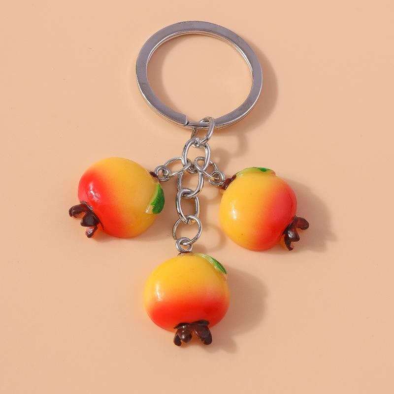 Niedlicher Harz-Simulationsfrucht-Schlüsselanhänger Traube Schlüsselanhänger-Anhänger für Autoschlüsselhalter Damen Mädchen Handtaschen-Dekoration Handgefertigter Schmuck Geschenk