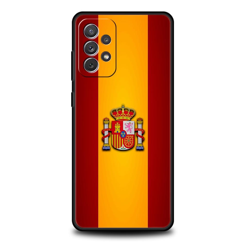 

spain flag Phone Case for Samsung A51 A71 A21S A12 A11 A15 A25 A31 A41 A52 A32 A23 A33 A53 A73 A03S A05S A13 5G A72 Cover Samsung A31