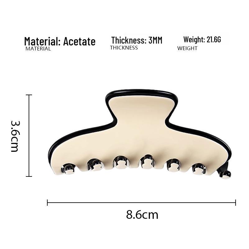 

Paris Alexander Medium-Large French Acetate Matte Shark Hair Clip