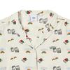 Women's Vans Shirts Women's Beige Lapel Moderate Straight Fit