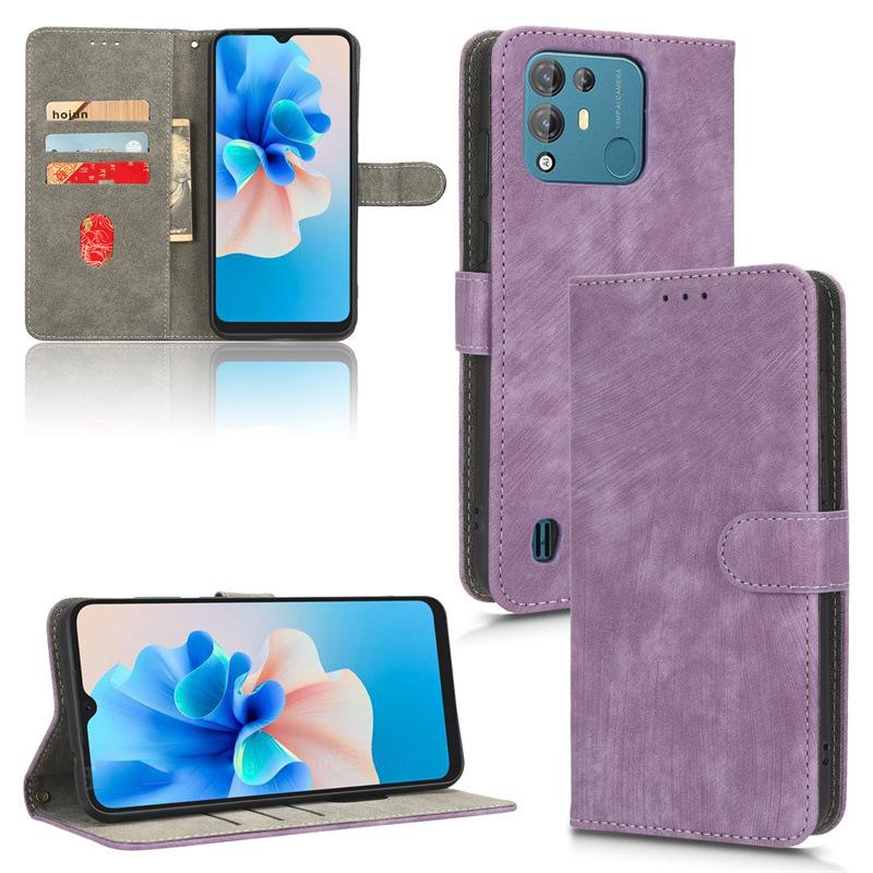 

Флип-чехол для Blackview A55 Pro из искусственной кожи, защитный чехол для всего корпуса, противоударный, с [блокировкой RFID] for Blackview A55 Pro фиолетовый