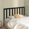VidaXL Headboard Black 126x4x100 Cm Solid Pine Wood 817684