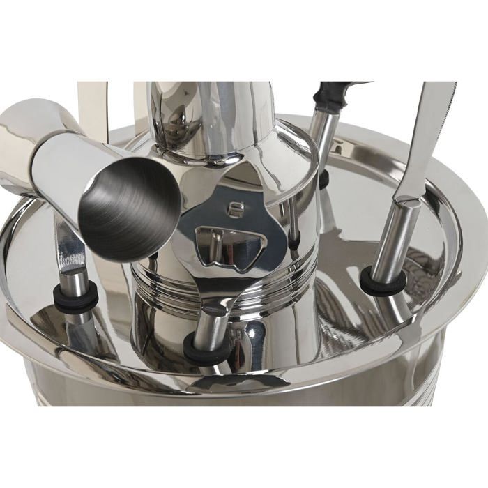 Ensemble de cocktails - Home ESPRIT - Doré argenté - Acier inoxydable - 28,5x14,25x19 cm - Multicolore - Taille unique