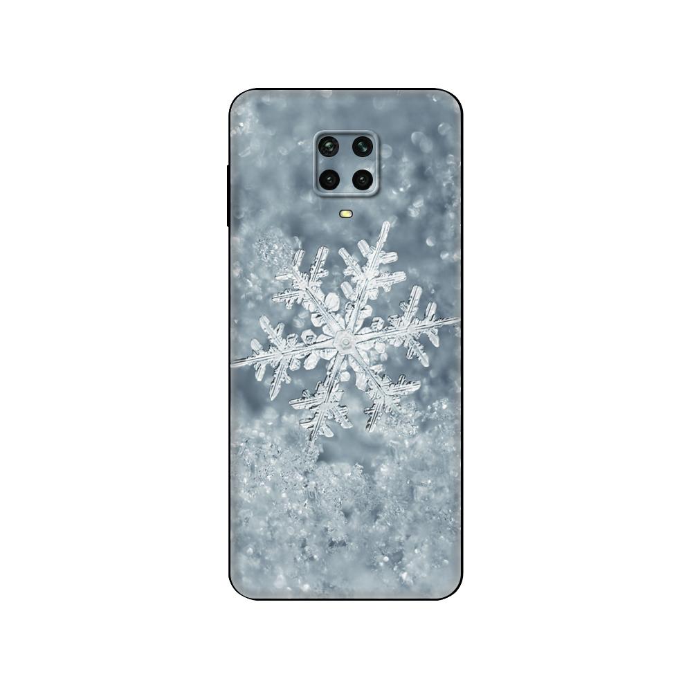 Black tpu Case For Xiaomi Redmi 7A 8 8A 9 9A 9C Case Redmi Note 8T 8 Pro T Note 9 9S 9 Pro Case Winter Snow Flowers Fashion