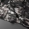 Men's Plus Size Printed Cuban Collar Short Sleeve Shirt