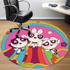 1pc Powerpuff Girls Office Round Area Rug, Under Office Chairs Bedroom Living Room Home Decor  A1022277
