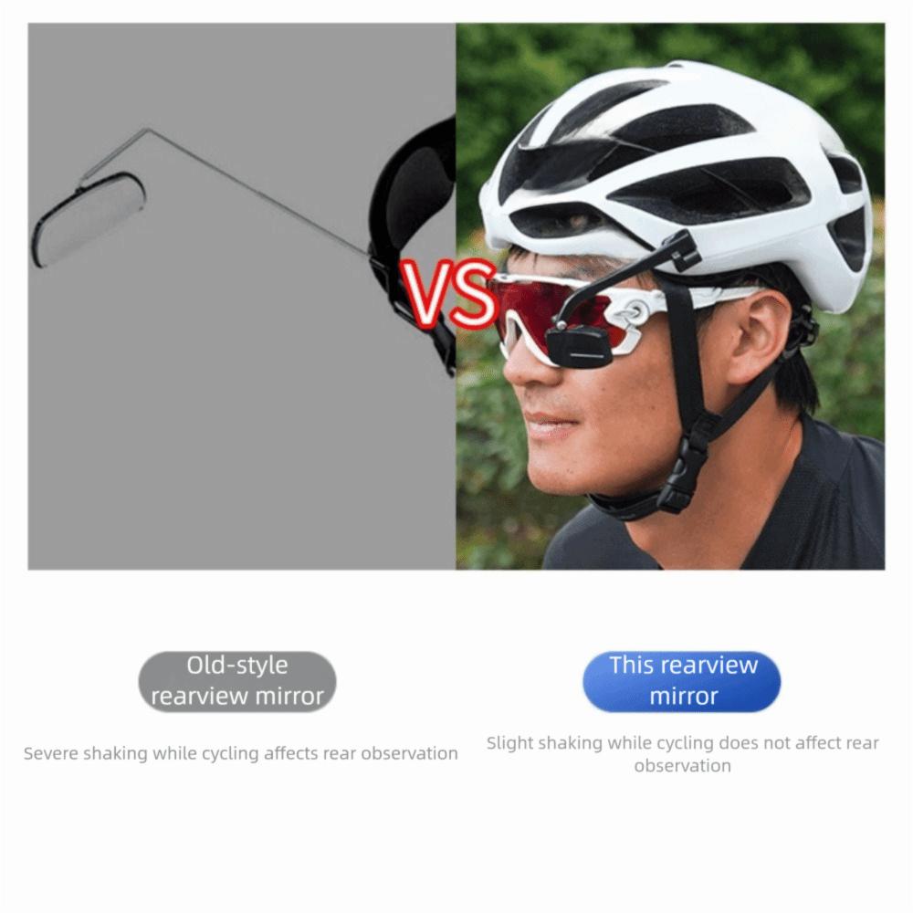 360 Rearview Bike Bicycle Cycling Riding Glasses Helmet Rearview Mirror  Riding Safety